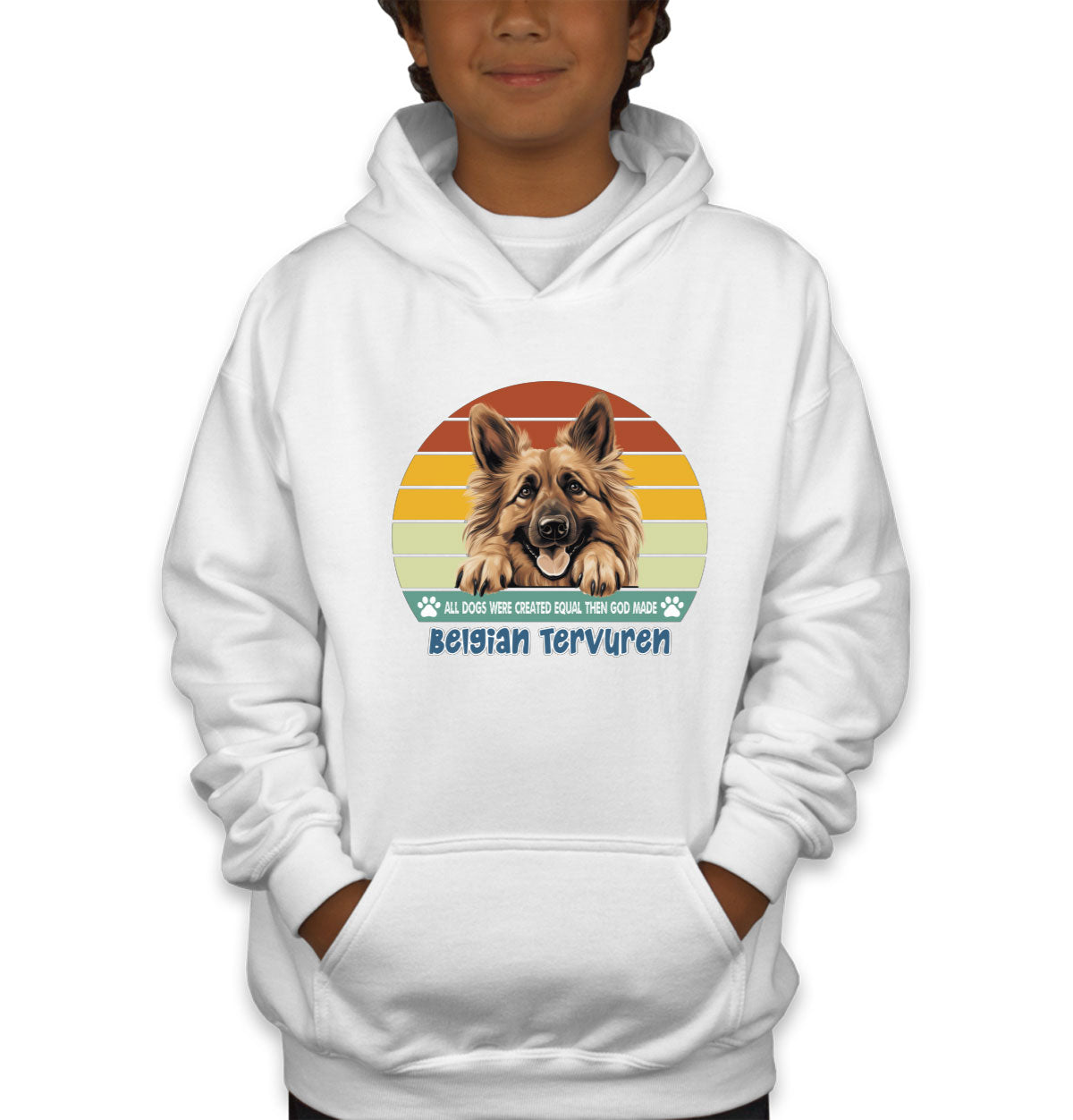 All Dogs Were Created Equal Belgian Tervuren Youth Hoodie