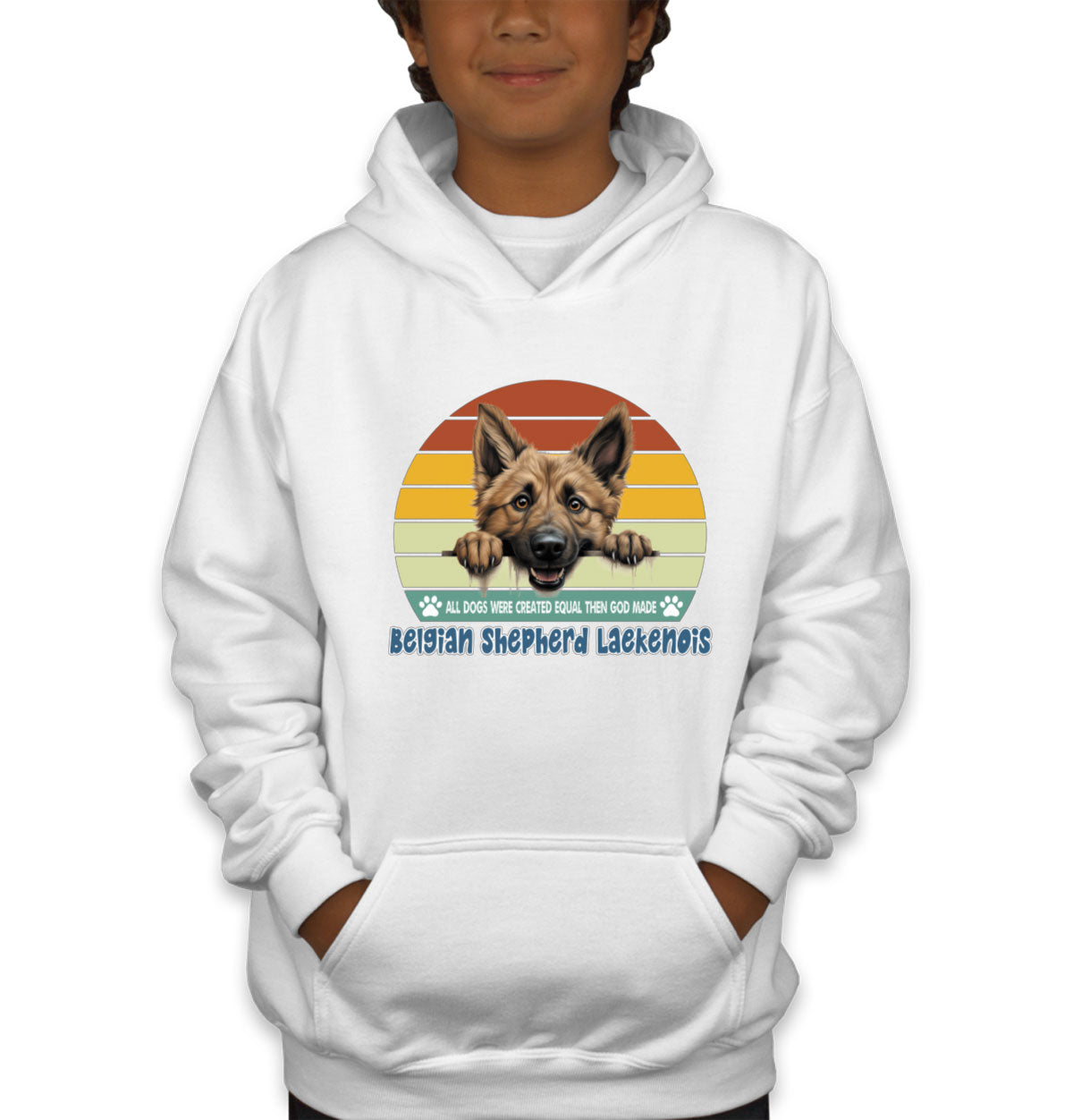 All Dogs Were Created Equal Belgian Shepherd Laekenois Youth Hoodie