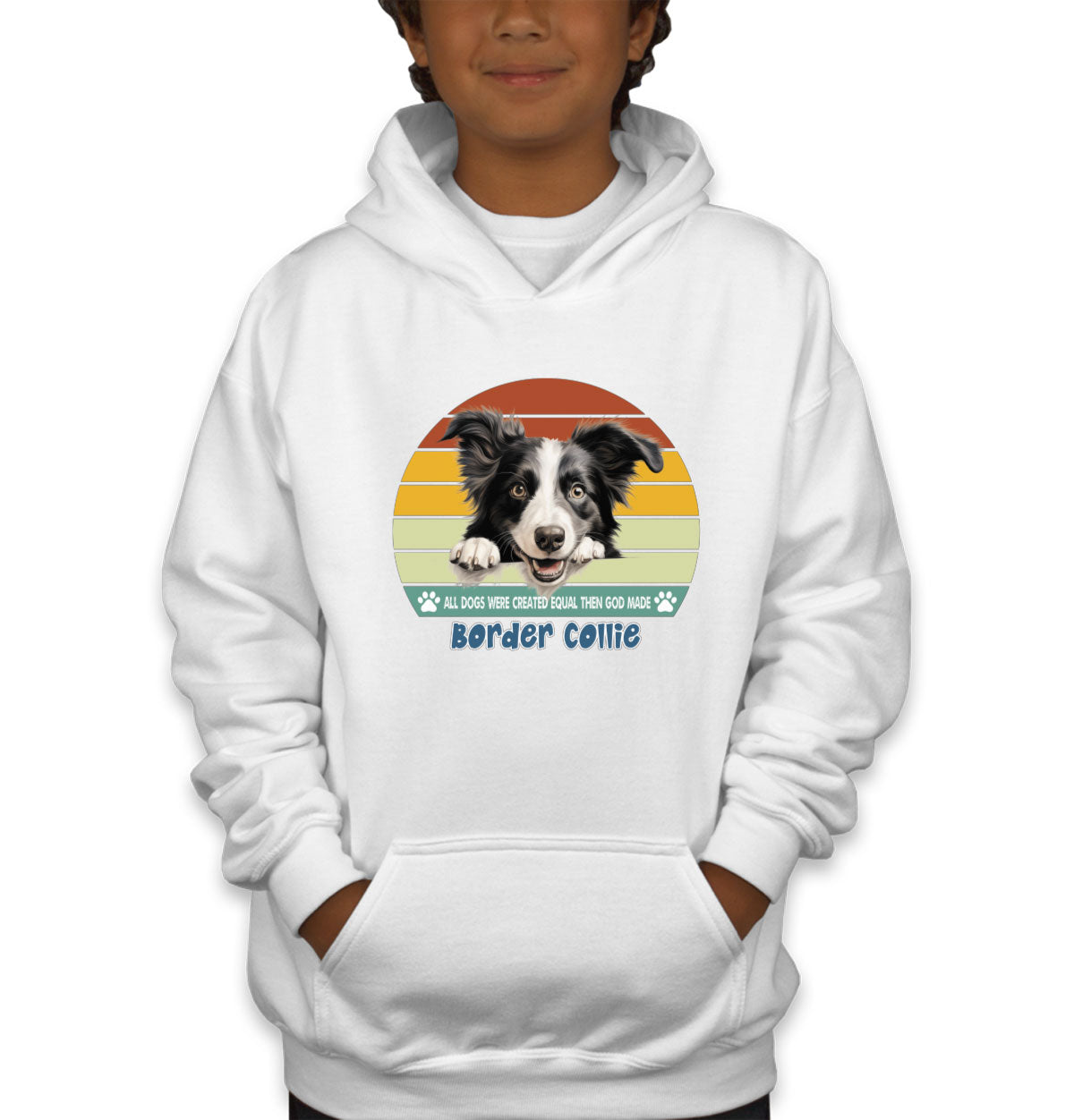 All Dogs Were Created Equal Border Collie Youth Hoodie