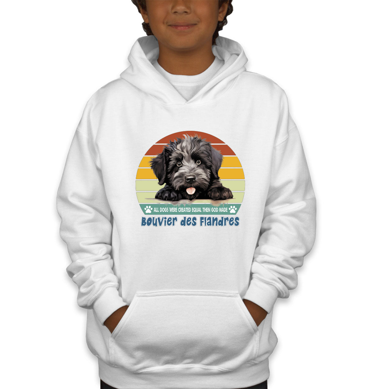 All Dogs Were Created Equal Bouvier Des Flandres Youth Hoodie