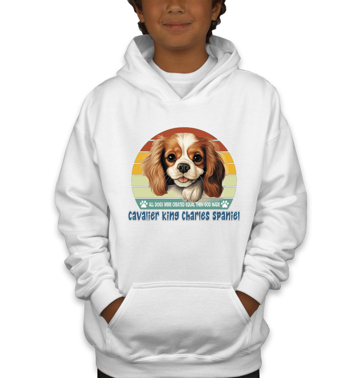 All Dogs Were Created Equal Cavalier King Charles Spaniel Youth Hoodie