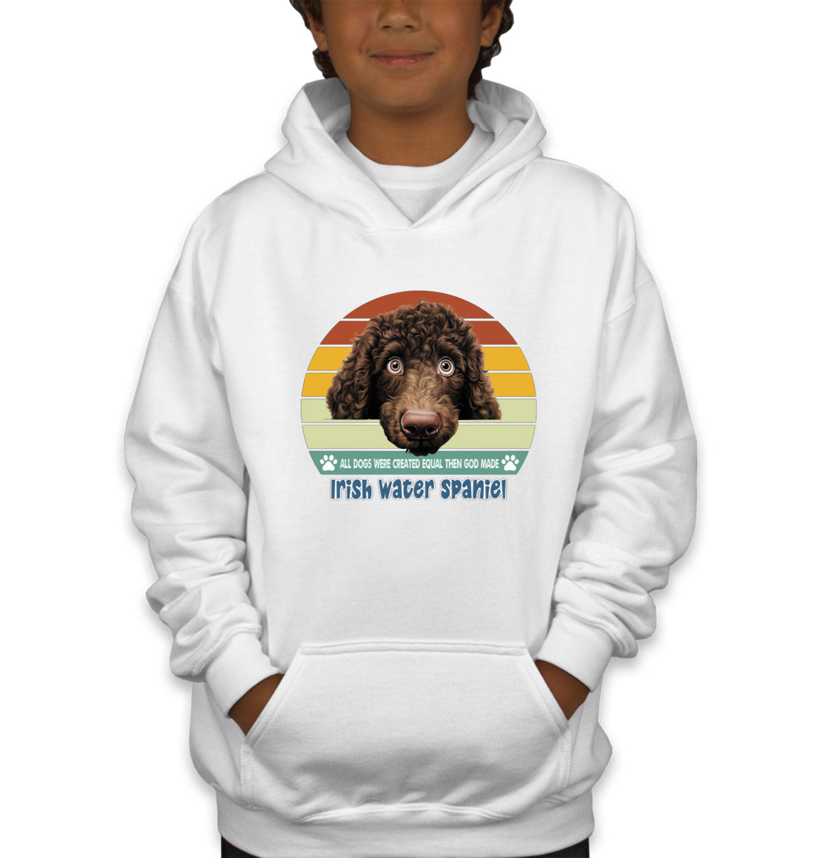 All Dogs Were Created Equal Irish Water Spaniel Youth Hoodie