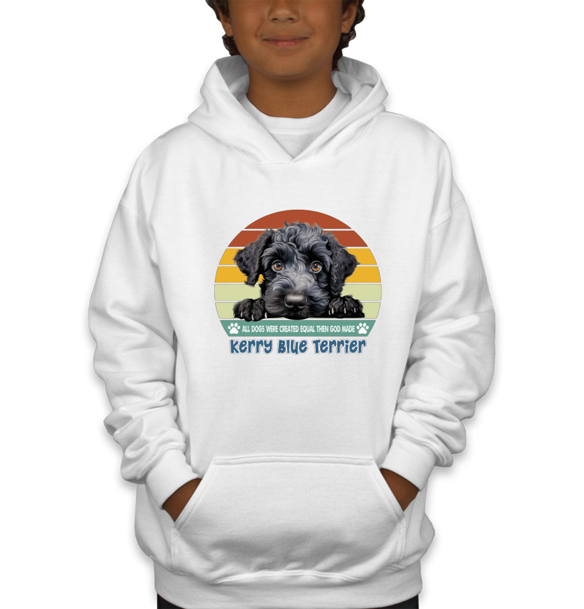 All Dogs Were Created Equal Kerry Blue Terrier Youth Hoodie