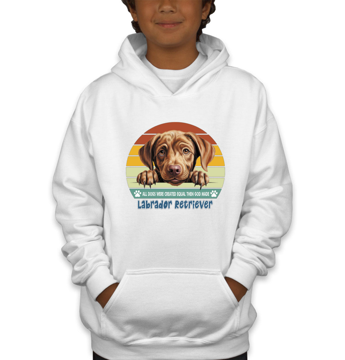 All Dogs Were Created Equal Labrador Retriever Youth Hoodie