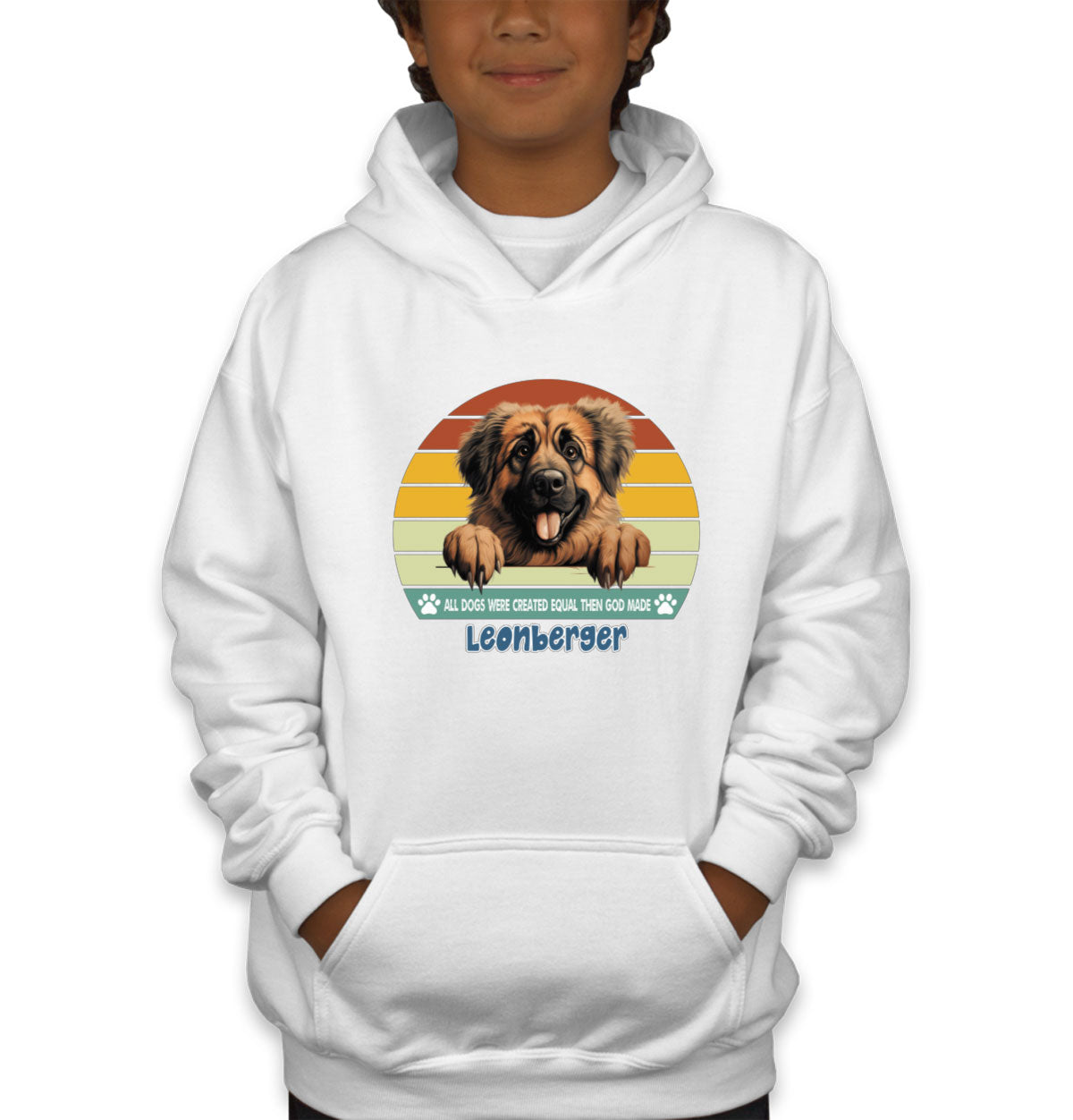 All Dogs Were Created Equal Leonberger Youth Hoodie