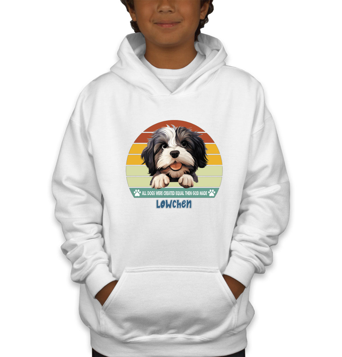 All Dogs Were Created Equal Lowchen Youth Hoodie