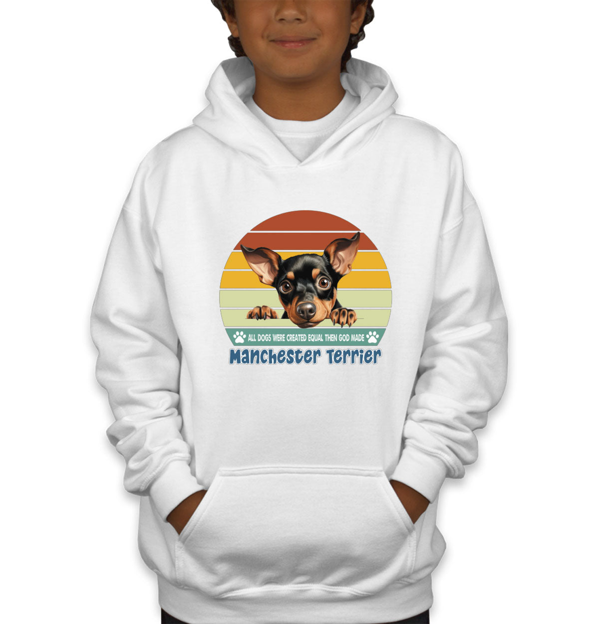 All Dogs Were Created Equal Manchester Terrier Youth Hoodie