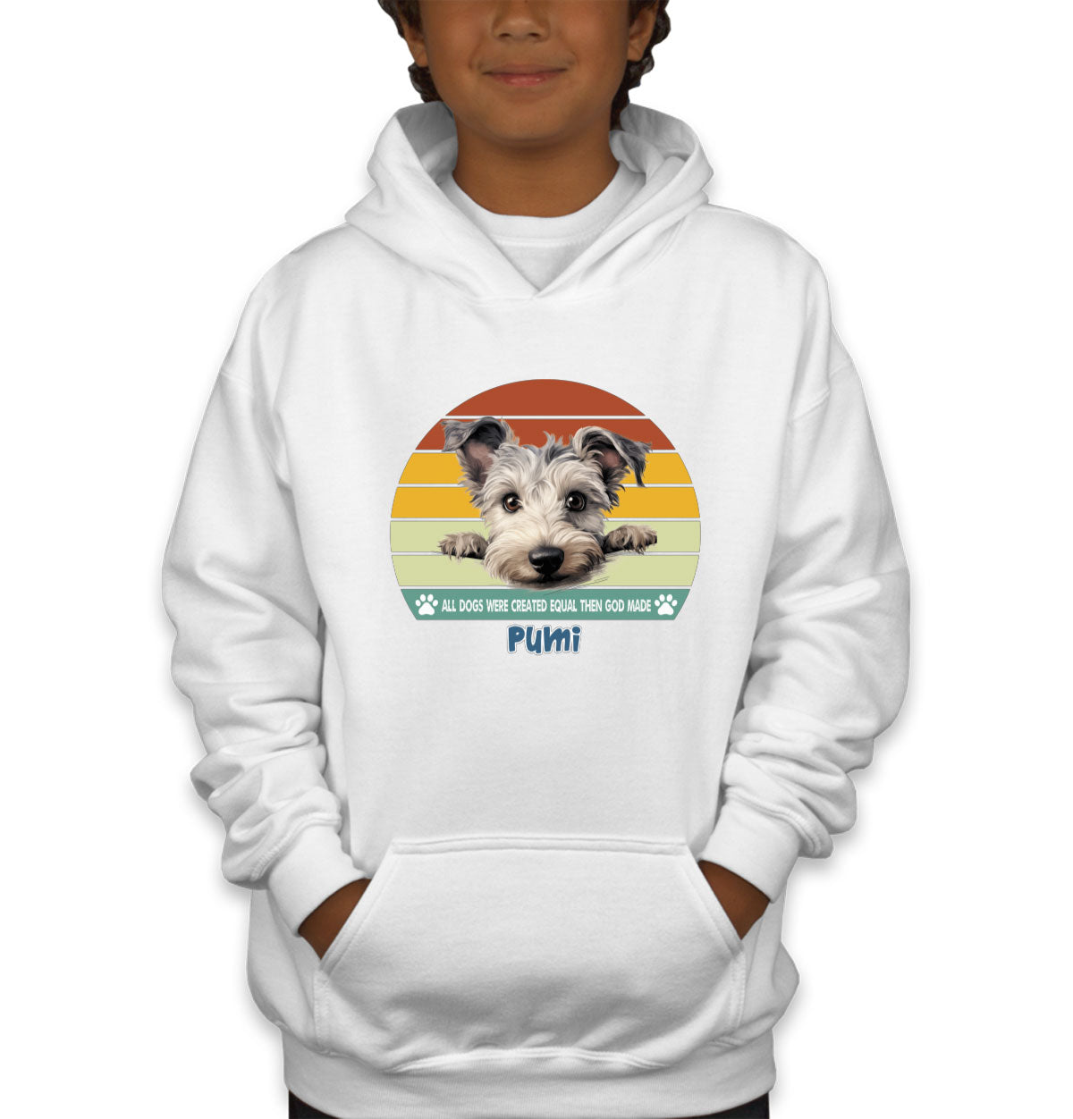 All Dogs Were Created Equal Pumi Youth Hoodie