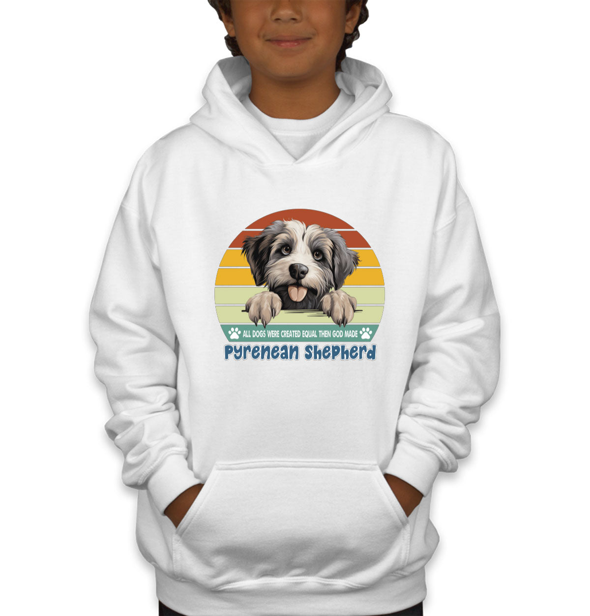 All Dogs Were Created Equal Pyrenean Shepherd Youth Hoodie