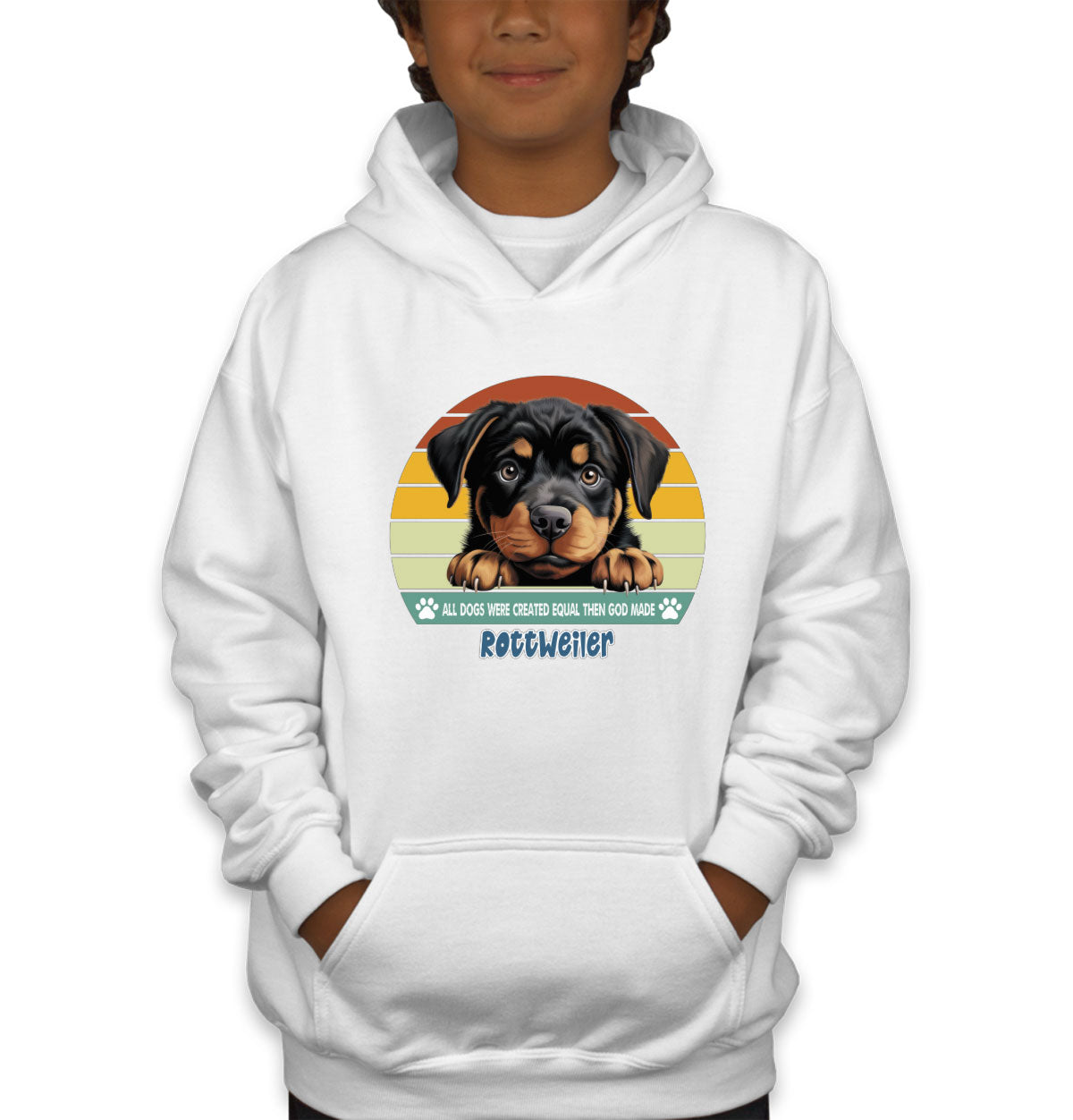 All Dogs Were Created Equal Rottweiler Youth Hoodie