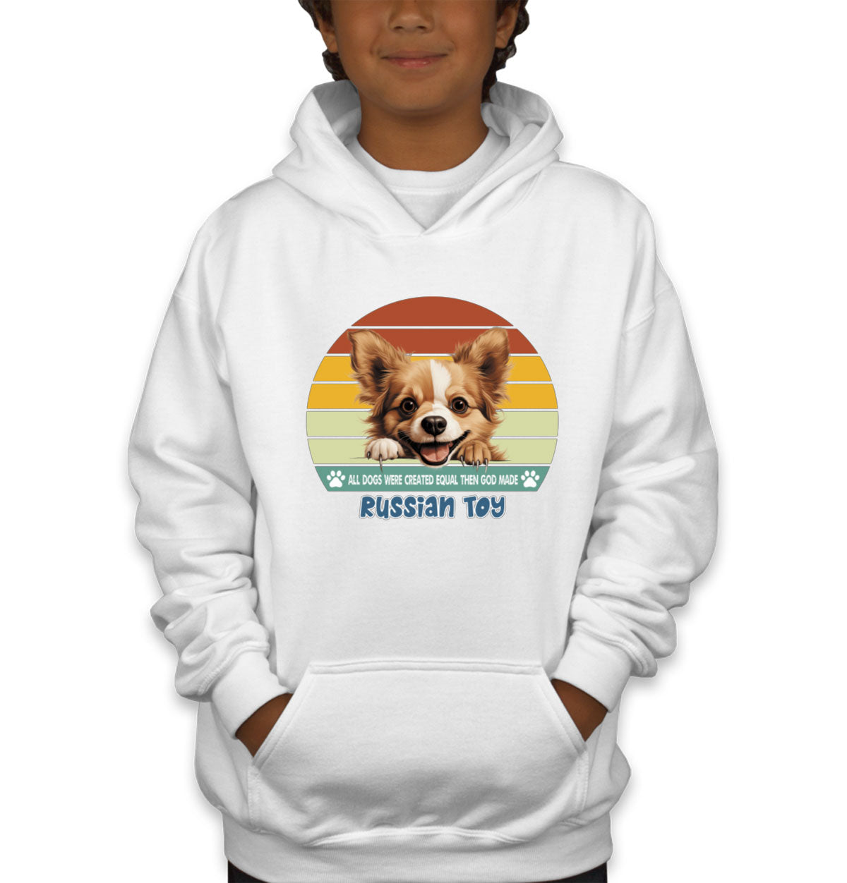 All Dogs Were Created Equal Russian Toy Youth Hoodie