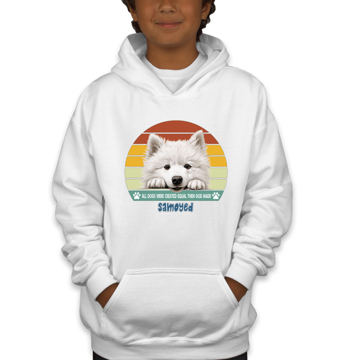 All Dogs Were Created Equal Samoyed Youth Hoodie