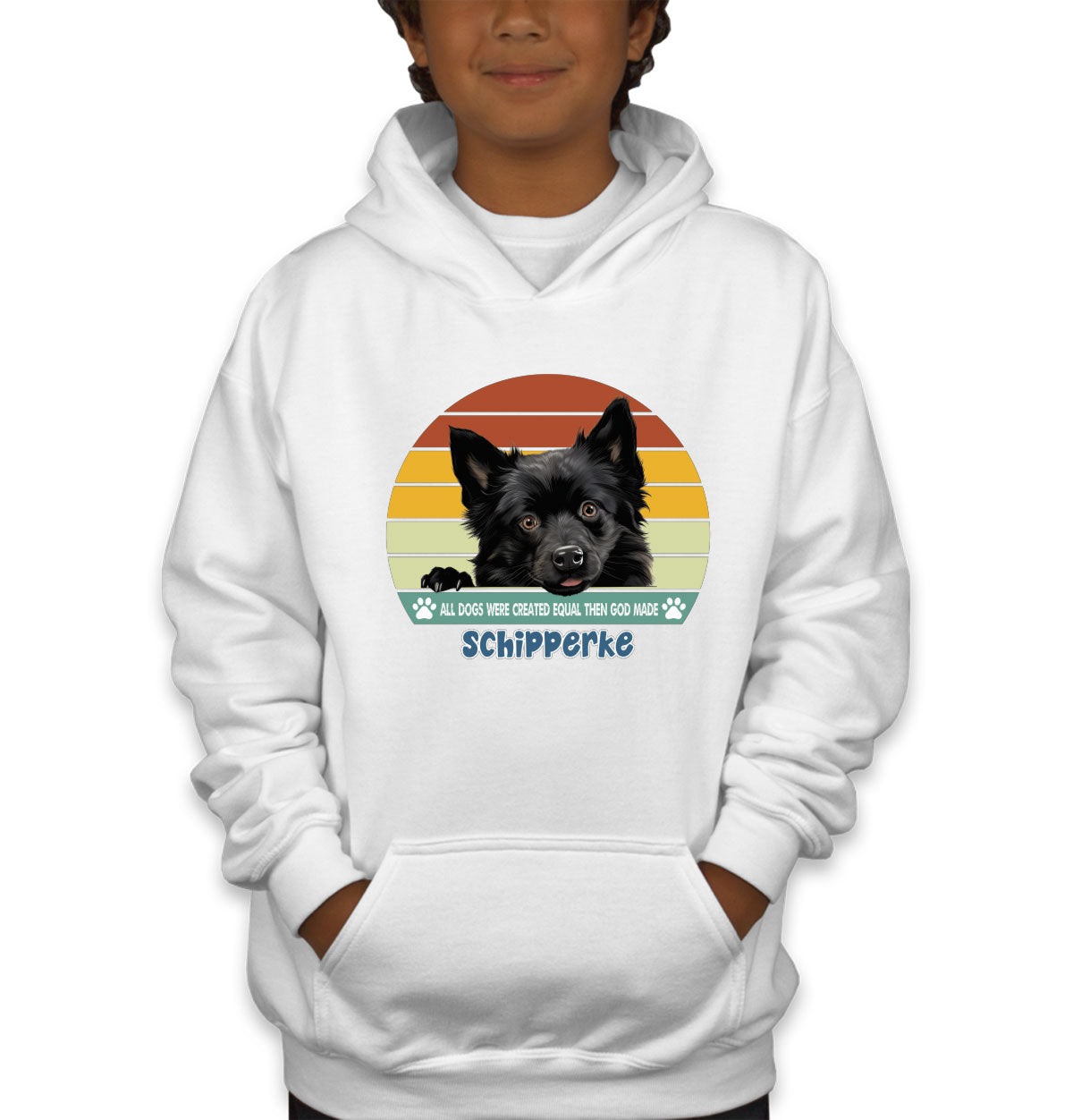 All Dogs Were Created Equal Schipperke Youth Hoodie