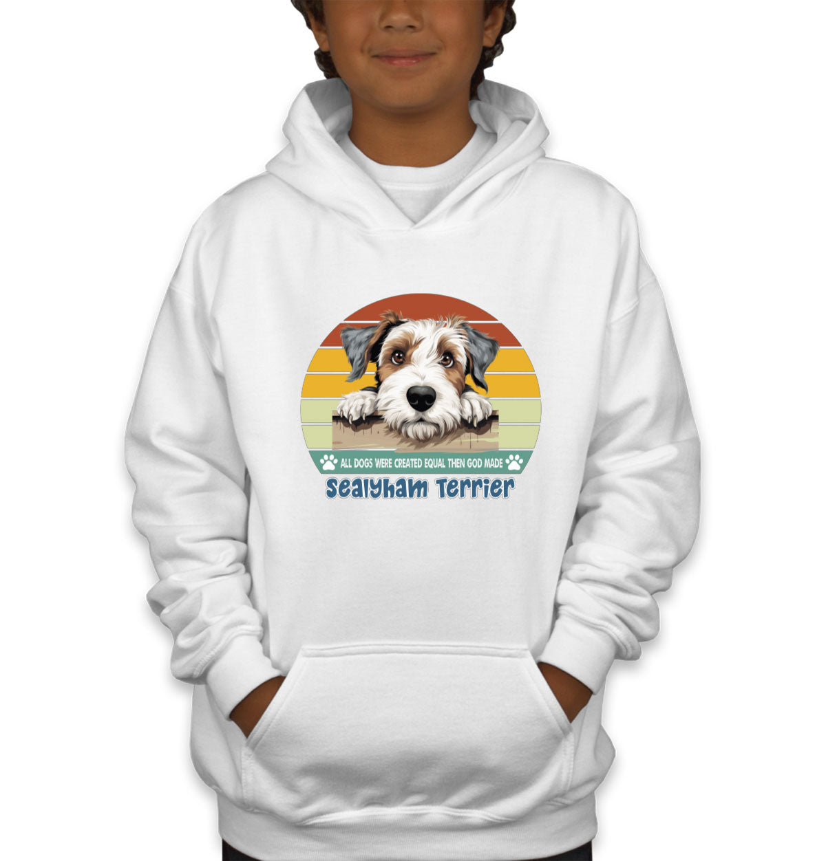 All Dogs Were Created Equal Sealyham Terrier Youth Hoodie