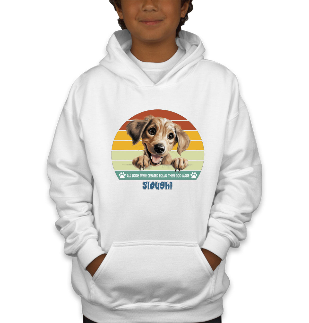 All Dogs Were Created Equal Sloughi Youth Hoodie