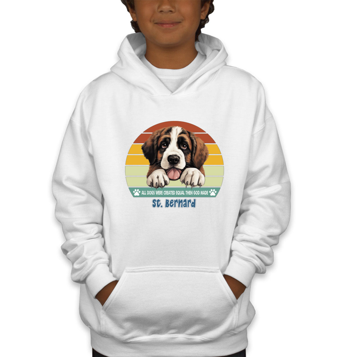 All Dogs Were Created Equal St. Bernard Youth Hoodie