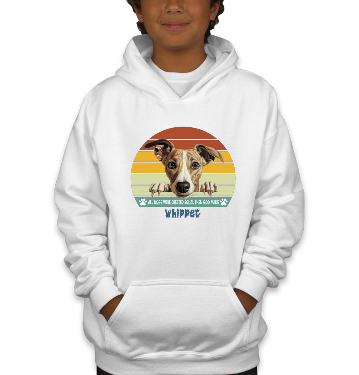 All Dogs Were Created Equal Whippet Youth Hoodie