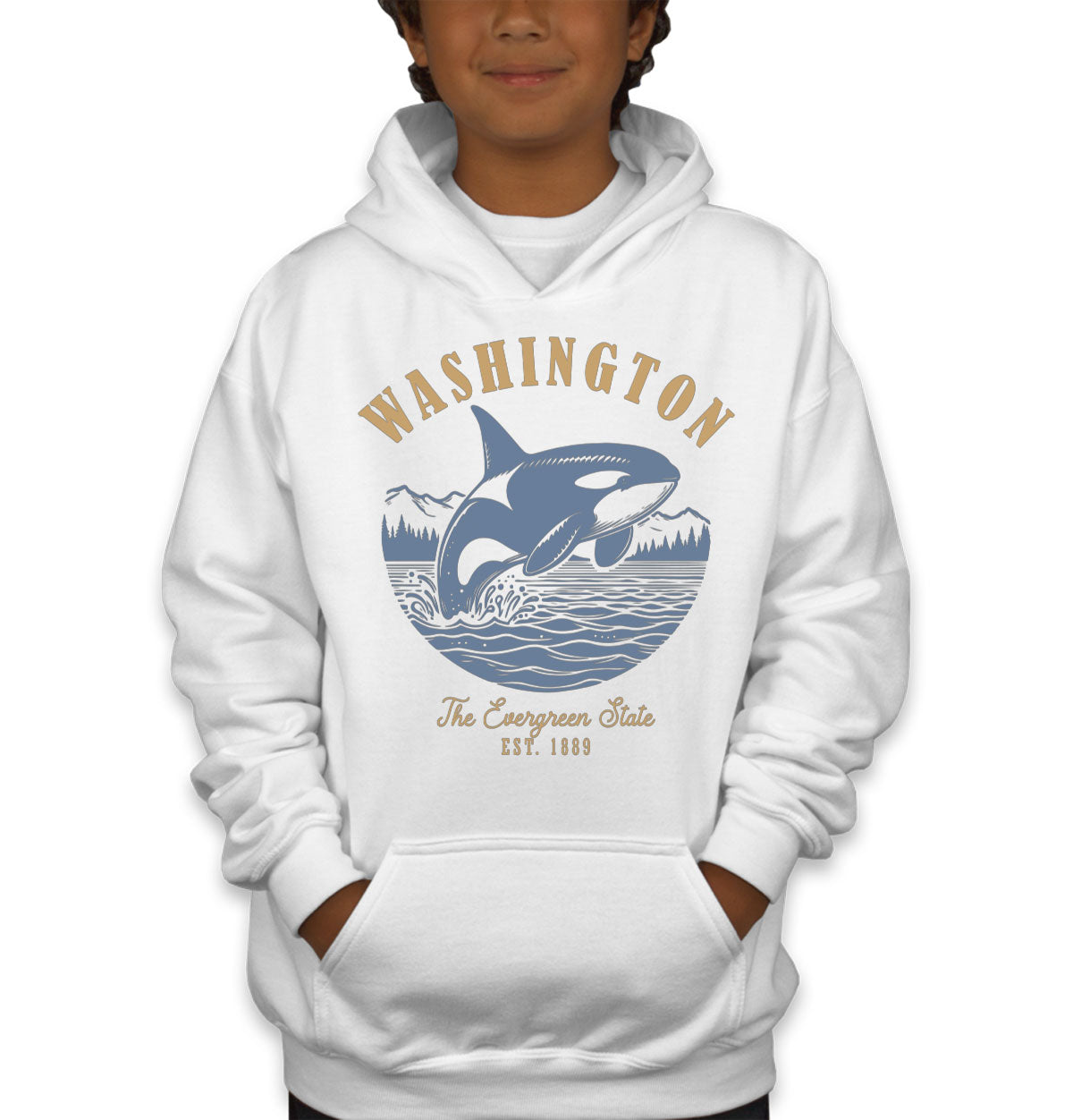 Washington State Vintage Youth Hoodie