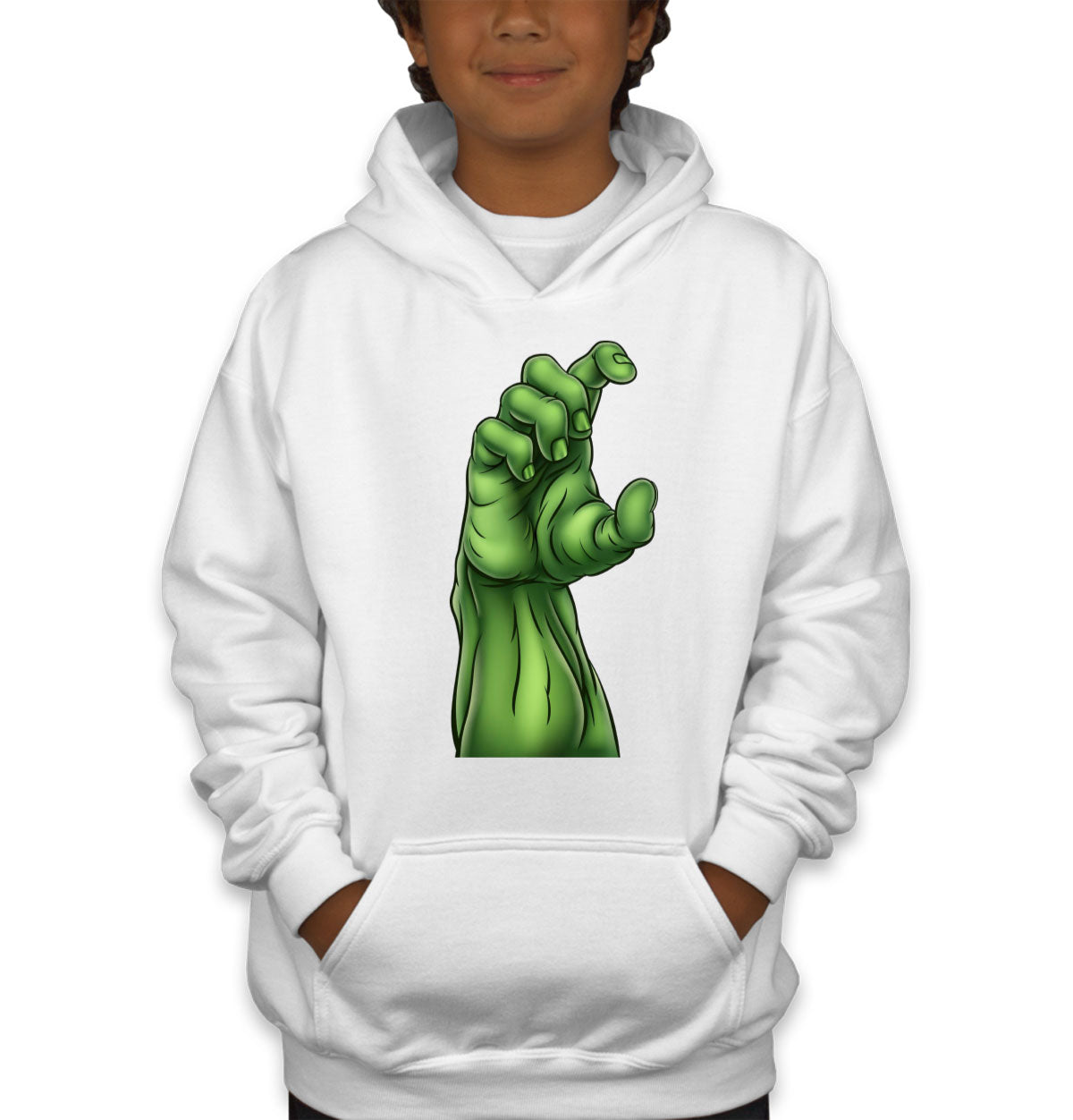 Zombie Monster Hand Halloween Youth Hoodie