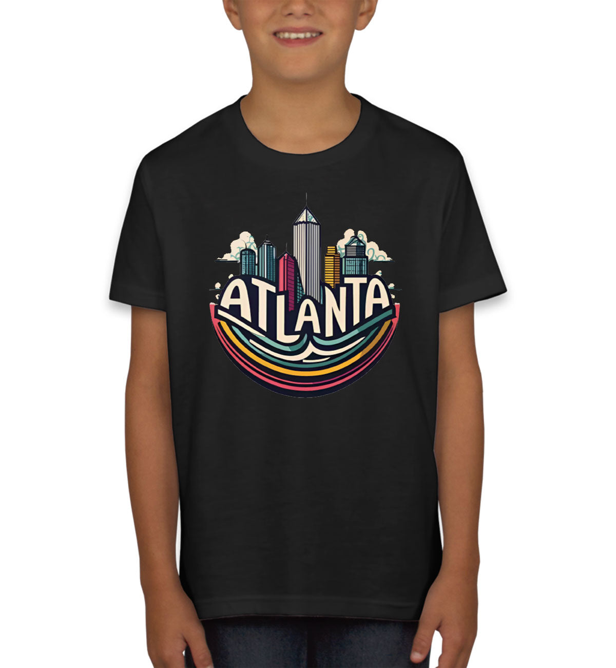Atlanta Georgia Skyline Youth T-shirt