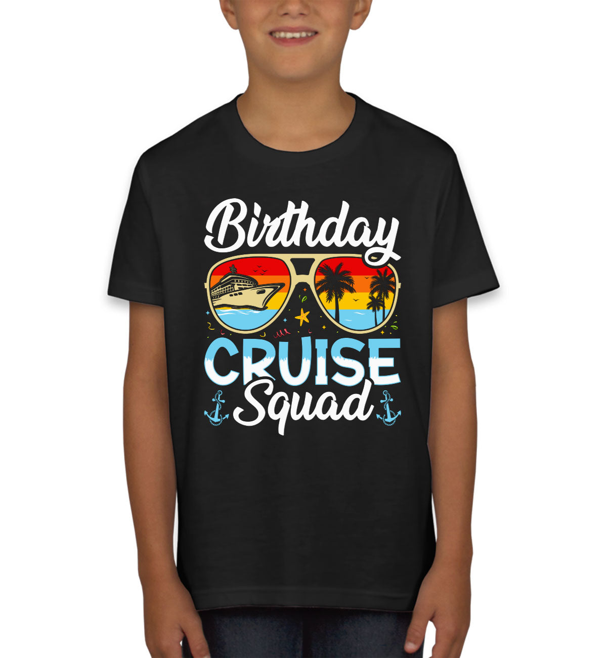 Birthday Cruise Squad Youth T-shirt