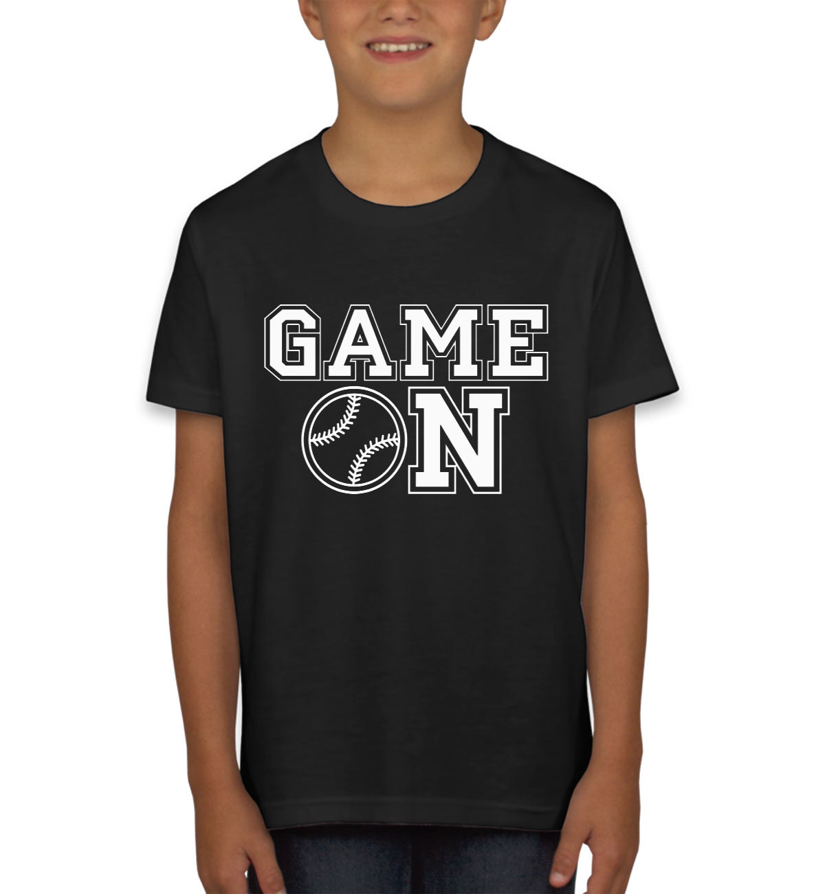 Baseball Game On Youth T-shirt