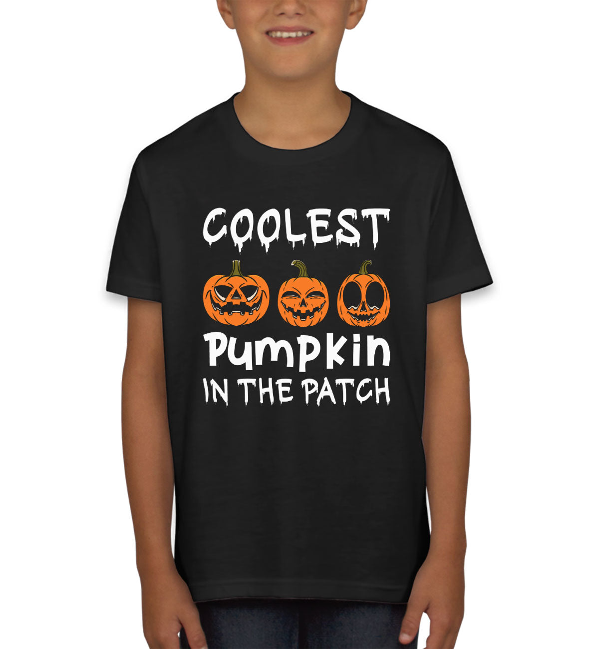 Coolest Pumpkin In The Pitch Halloween Youth T-shirt