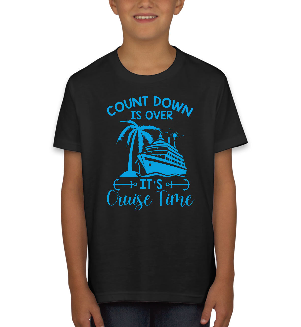 Countdown Is Over It's Cruise Time Youth T-shirt