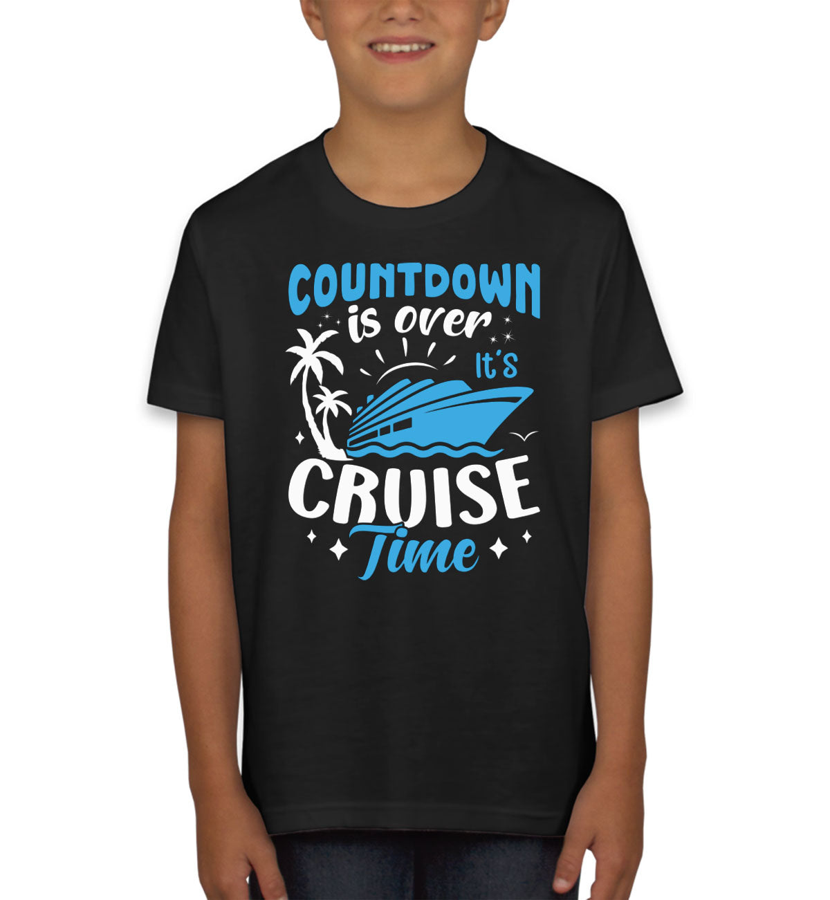 Countdown Is Over It's Cruise Time Youth T-shirt