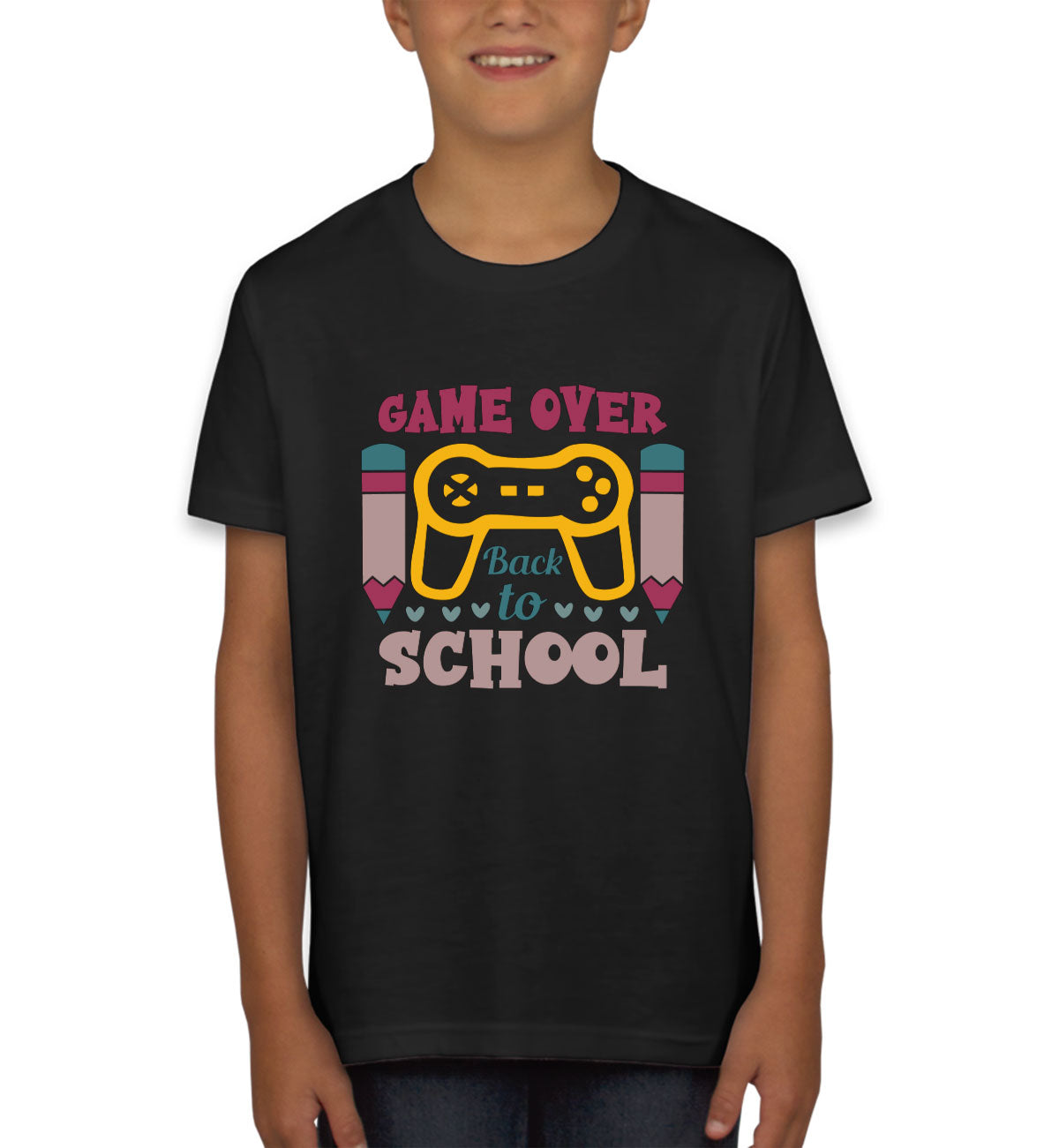 Game Over Back To School Youth T-shirt