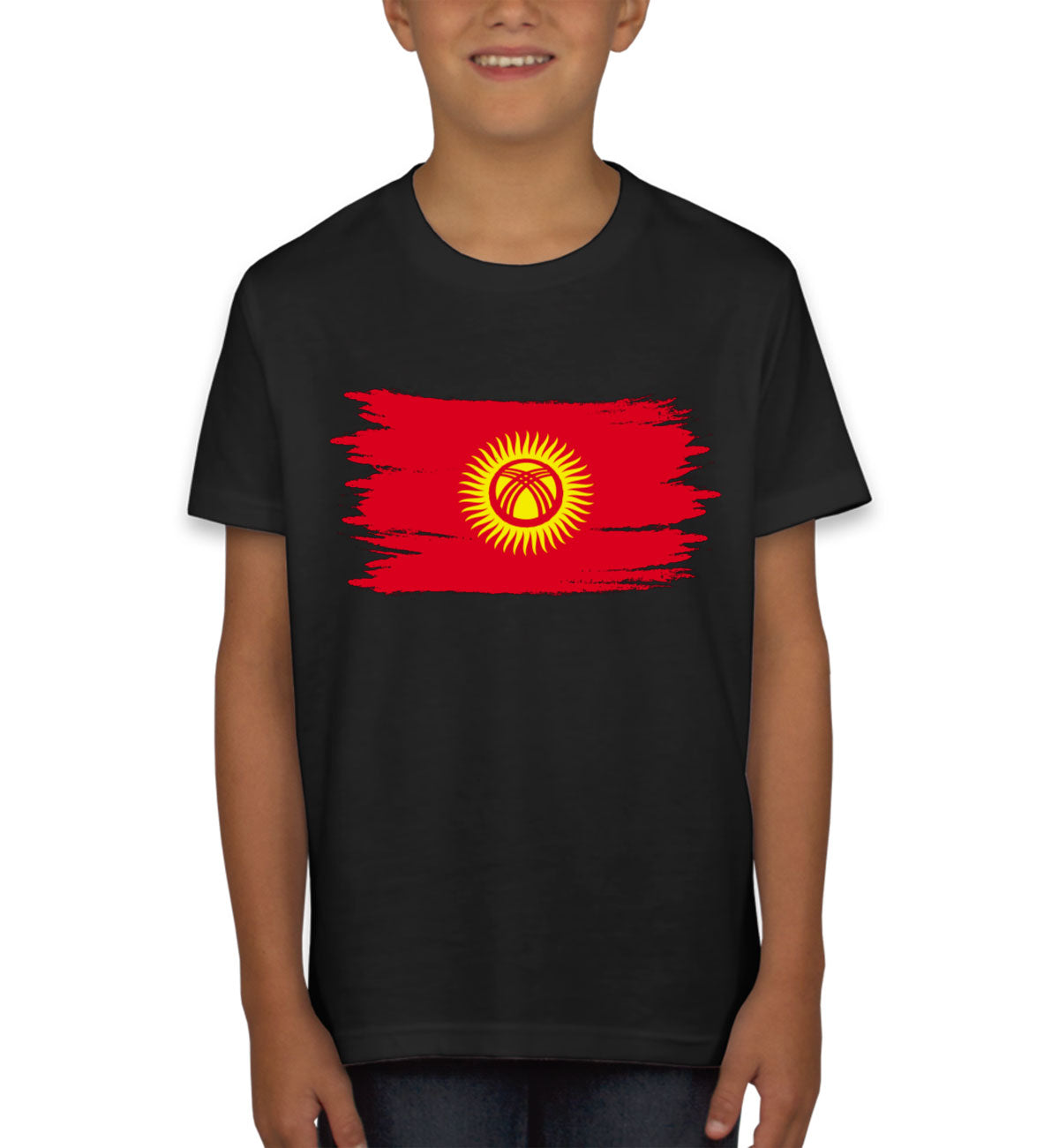 Kyrgyzstan Flag Youth T-shirt