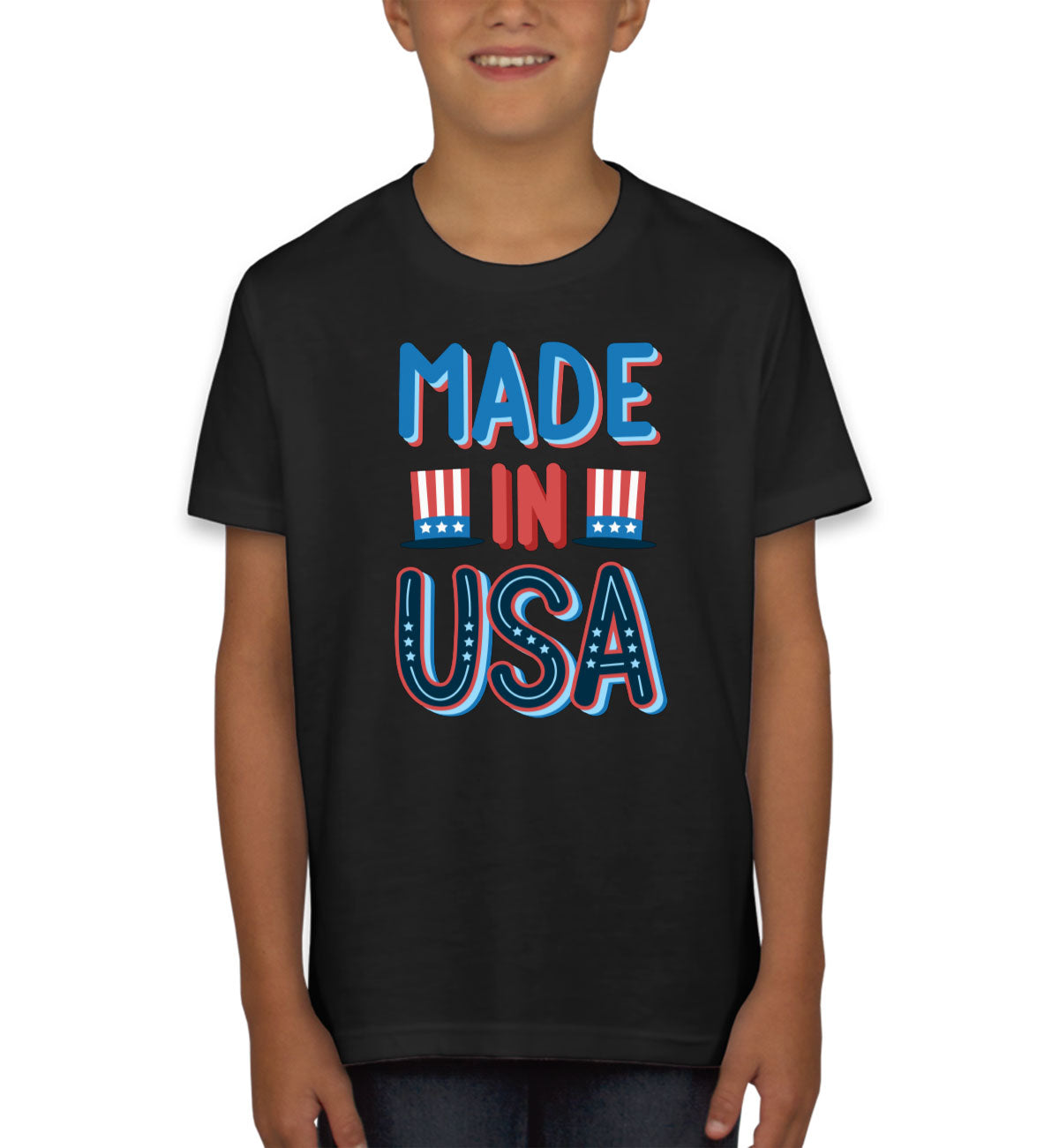 Made In USA Patriotic Youth T-shirt