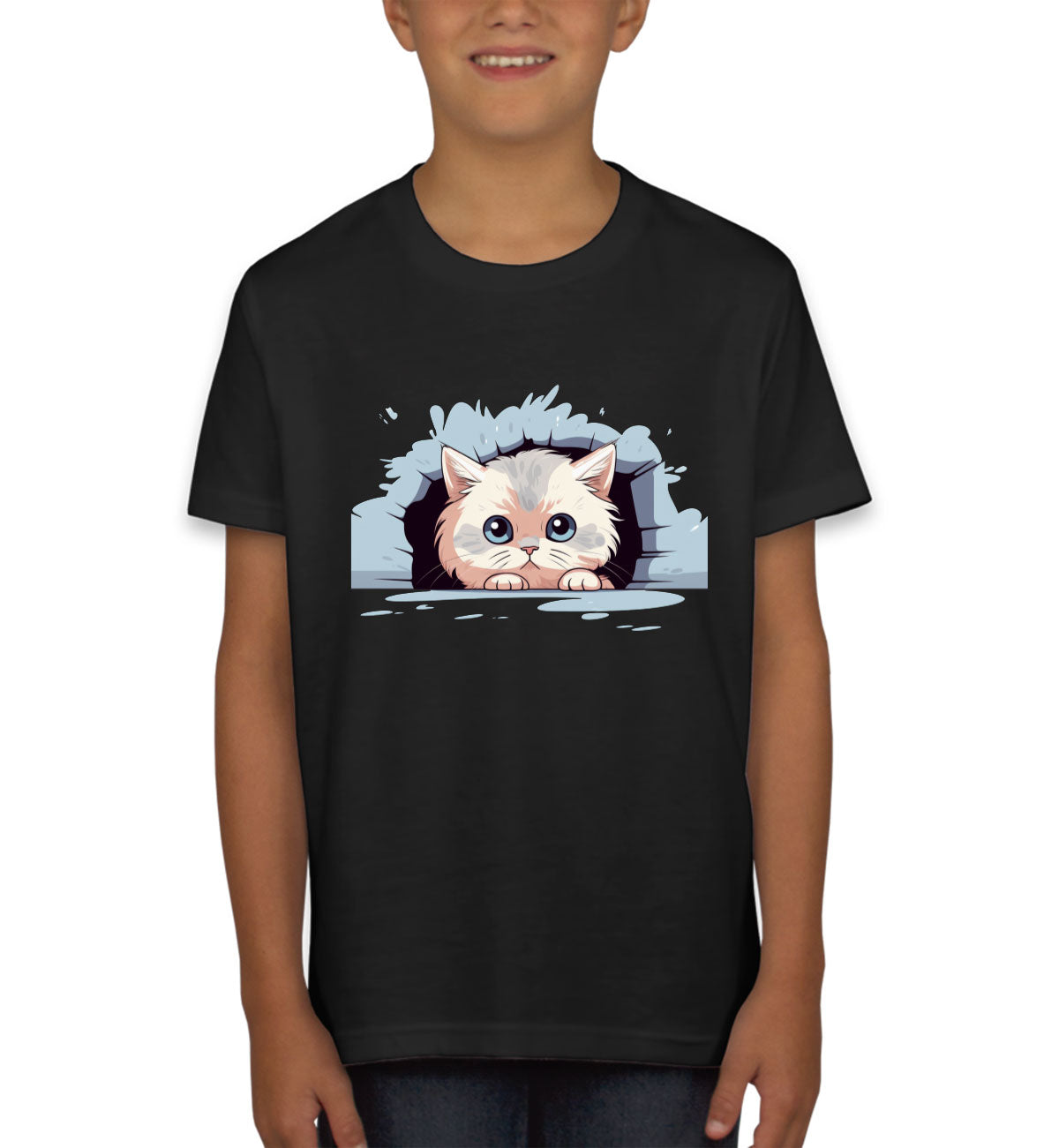 Cute Persian Cat Youth T-shirt