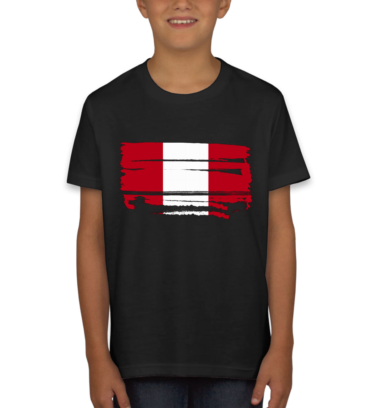 Peru Flag Youth T-shirt