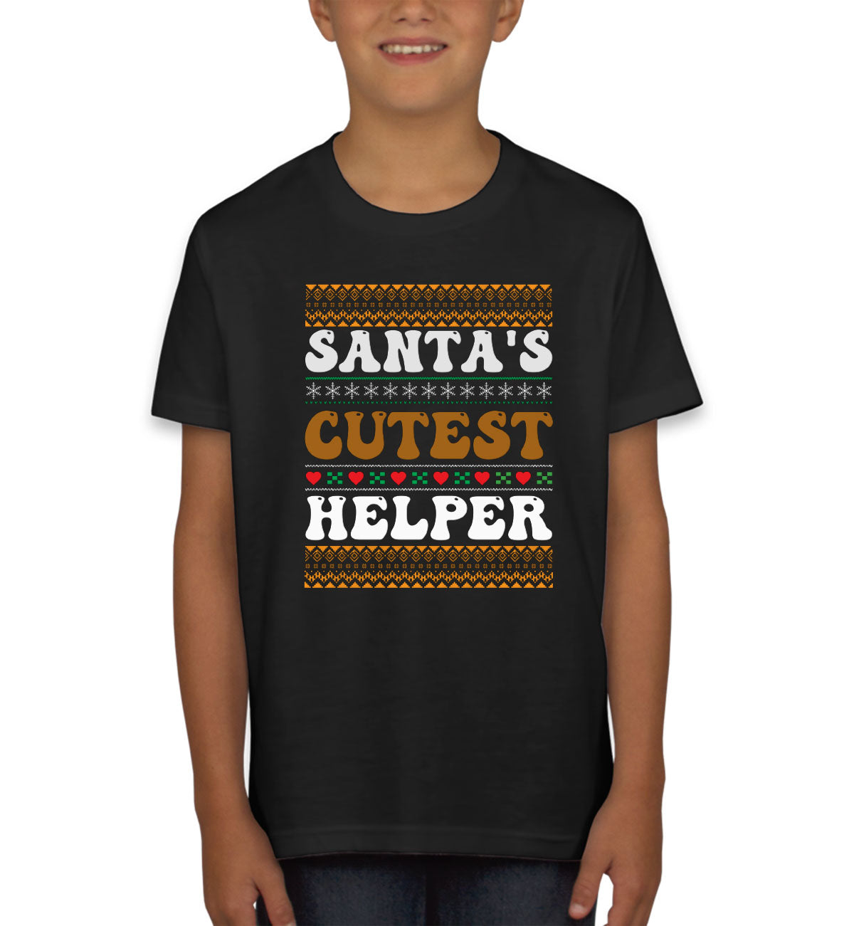 Santa's Cutest Helper Youth T-shirt