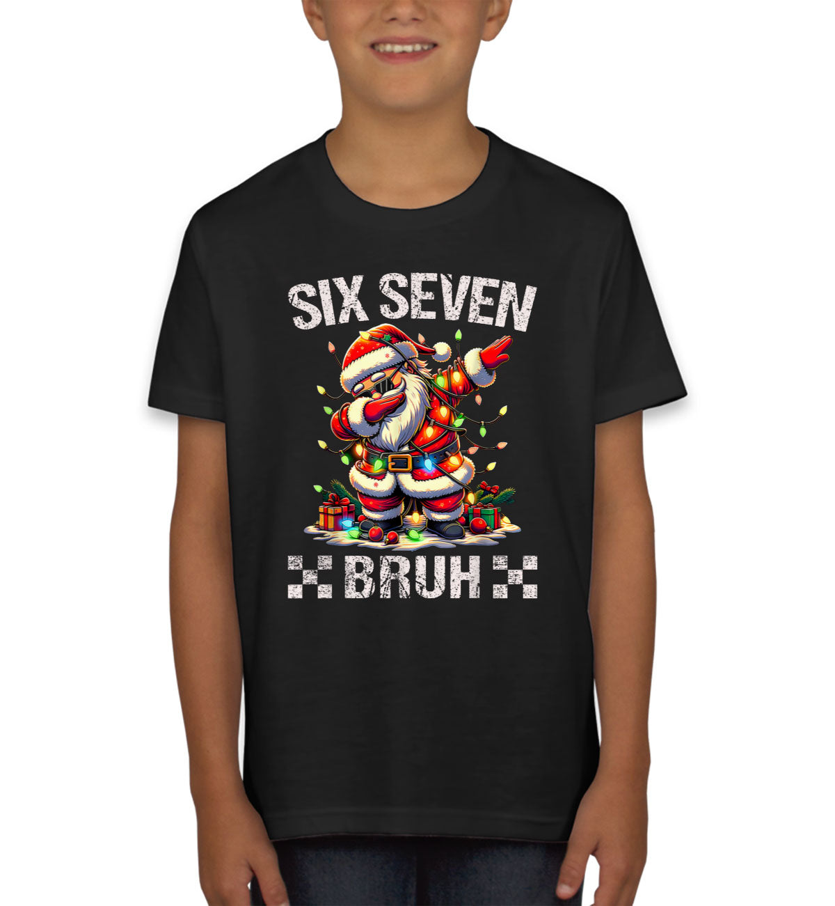 67 Sixty Seven Bruh Debbing Santa Christmas Youth T-shirt