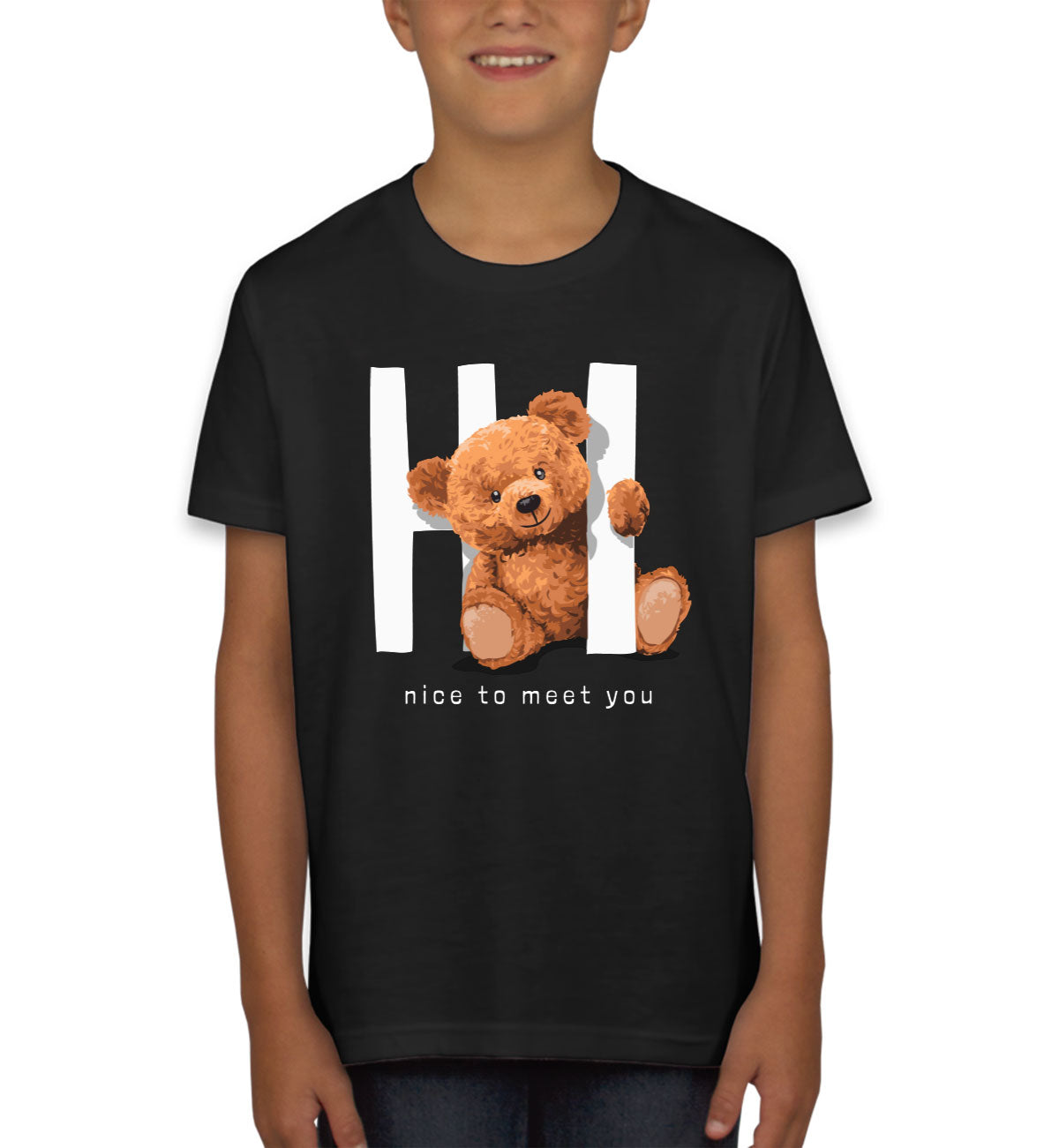 Teddy Bear Hi Youth T-shirt