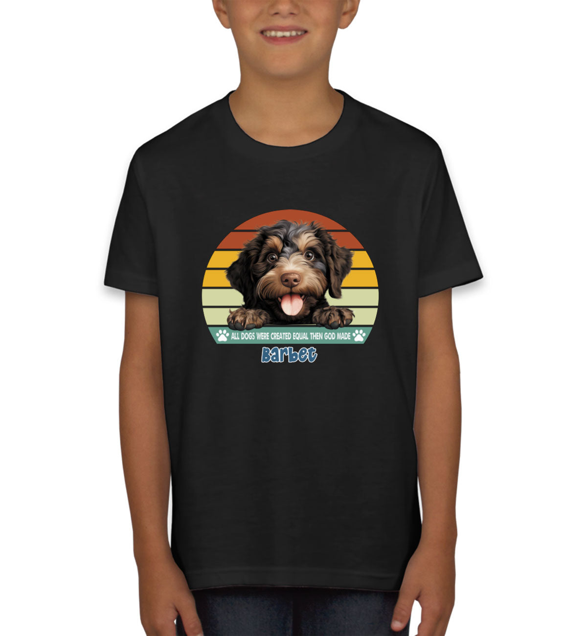 All Dogs Were Created Equal Barbet Youth T-shirt