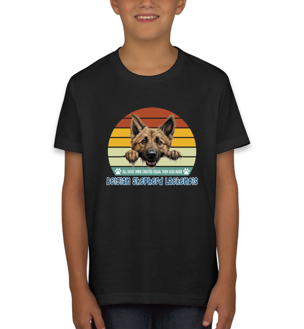 All Dogs Were Created Equal Belgian Shepherd Laekenois Youth T-shirt