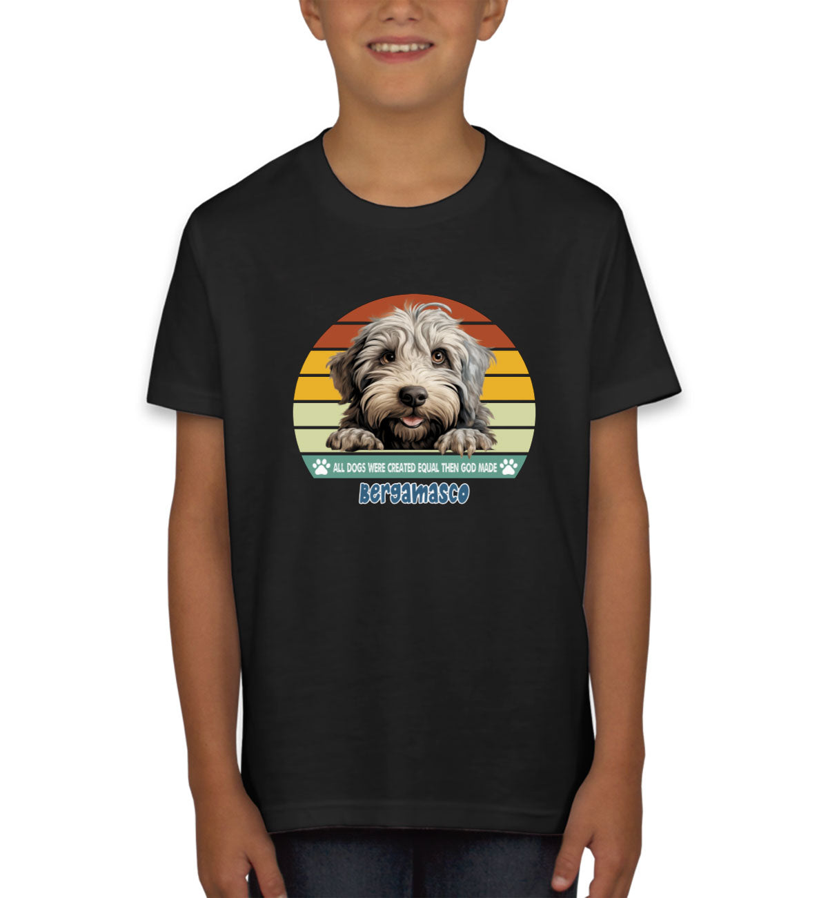 All Dogs Were Created Equal Bergamasco Youth T-shirt