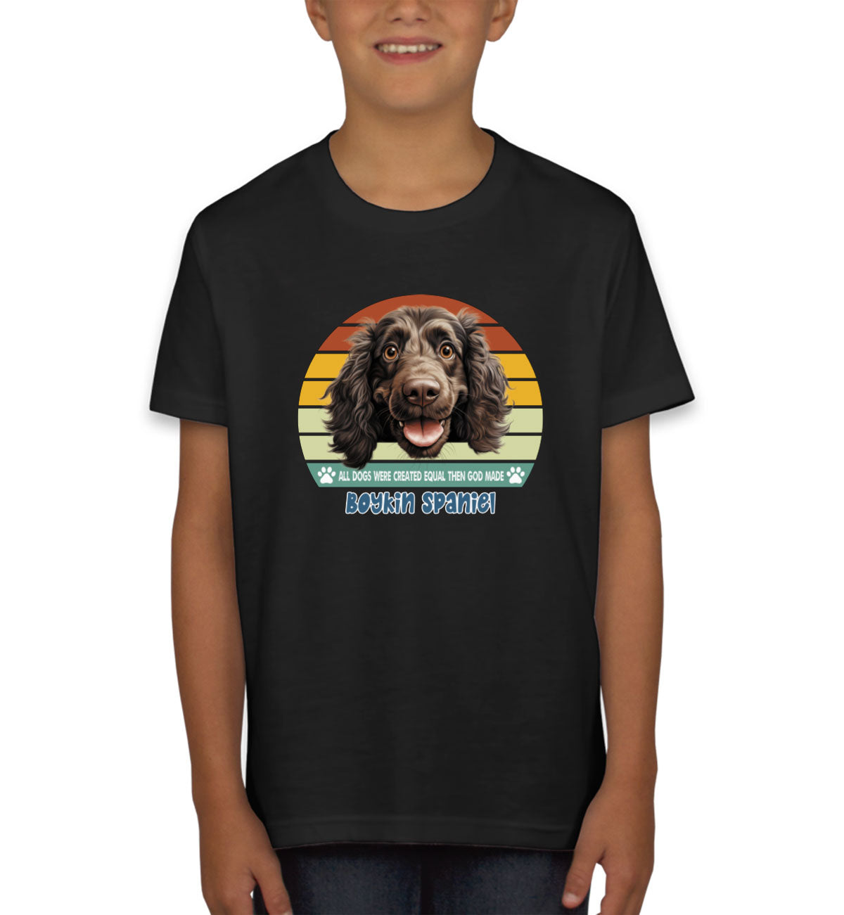 All Dogs Were Created Equal Boykin Spaniel Youth T-shirt