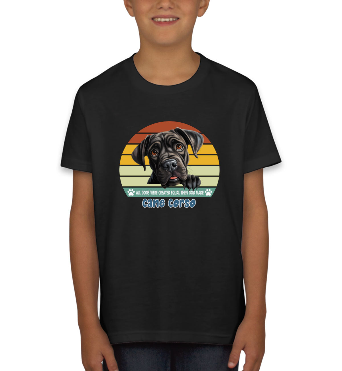 All Dogs Were Created Equal Cane Corso Youth T-shirt