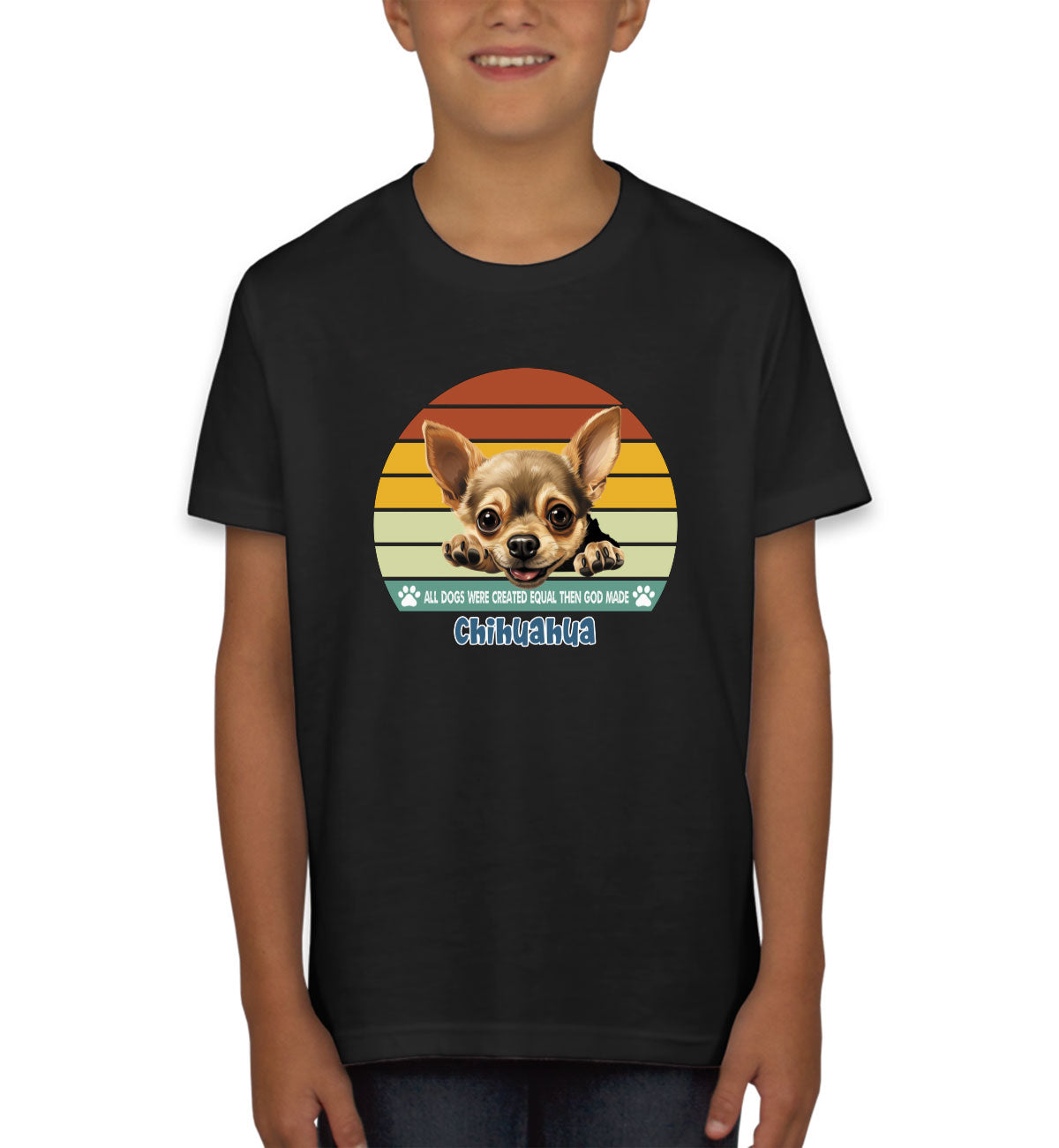 All Dogs Were Created Equal Chihuahua Youth T-shirt