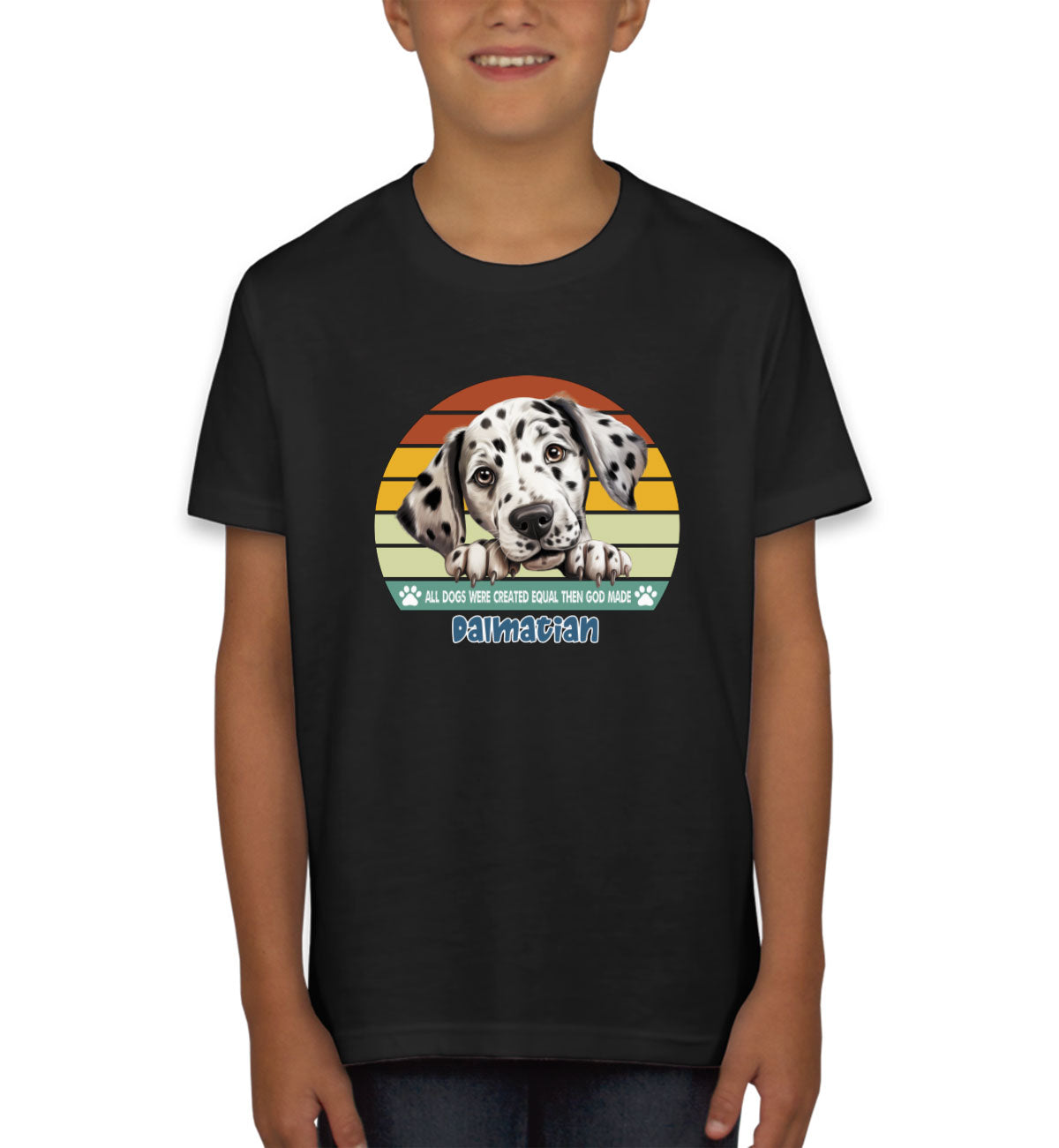 All Dogs Were Created Equal Dalmatian Youth T-shirt