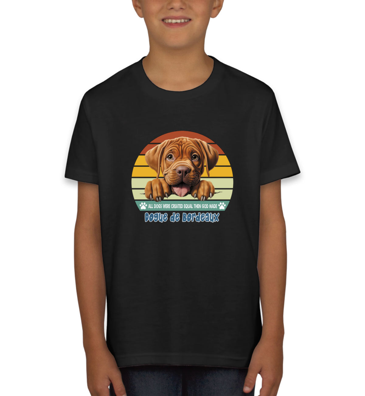 All Dogs Were Created Equal Dogue De Bordeaux Youth T-shirt
