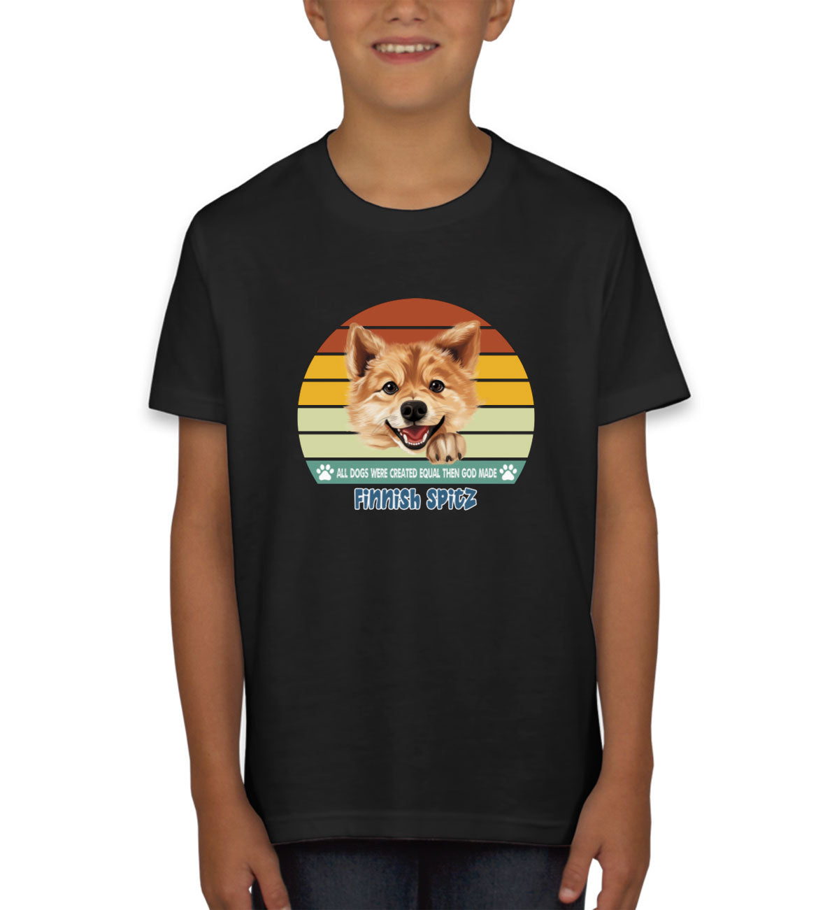 All Dogs Were Created Equal Finnish Spitz Youth T-shirt