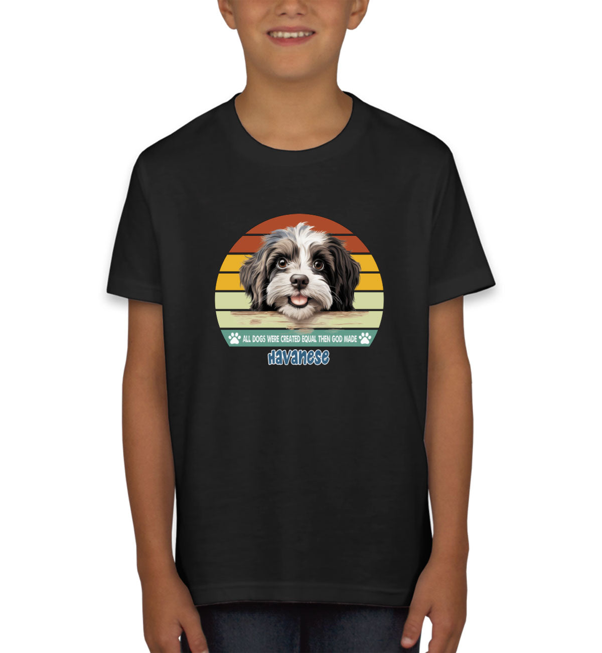 All Dogs Were Created Equal Havanese Youth T-shirt