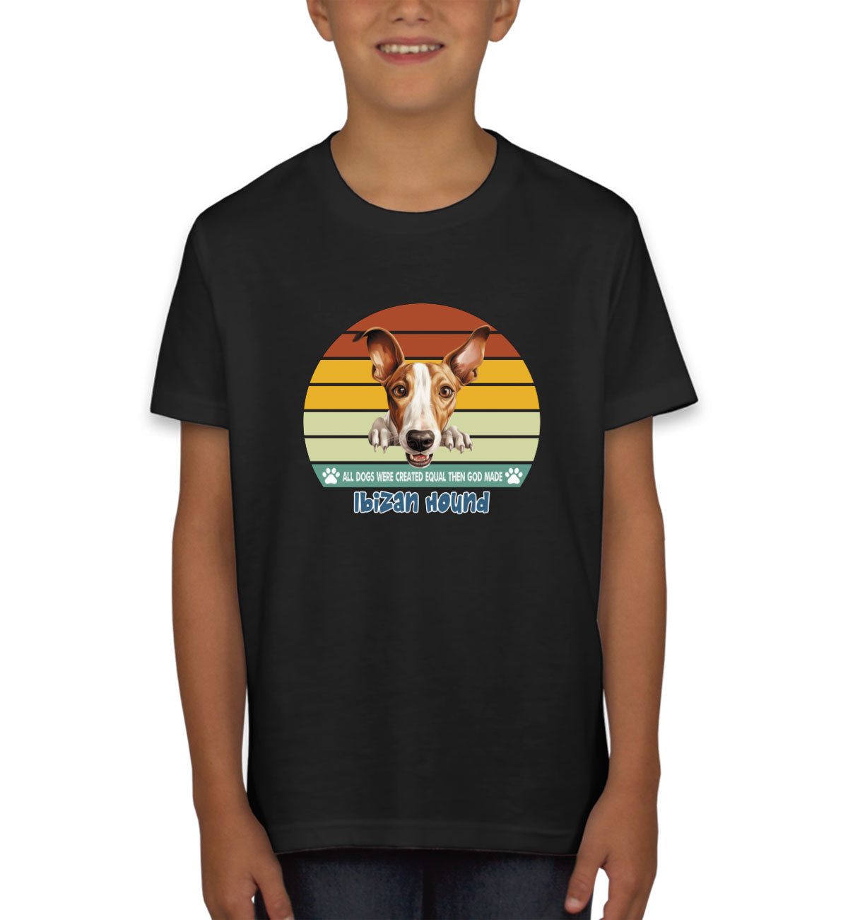 All Dogs Were Created Equal Ibizan Hound Youth T-shirt