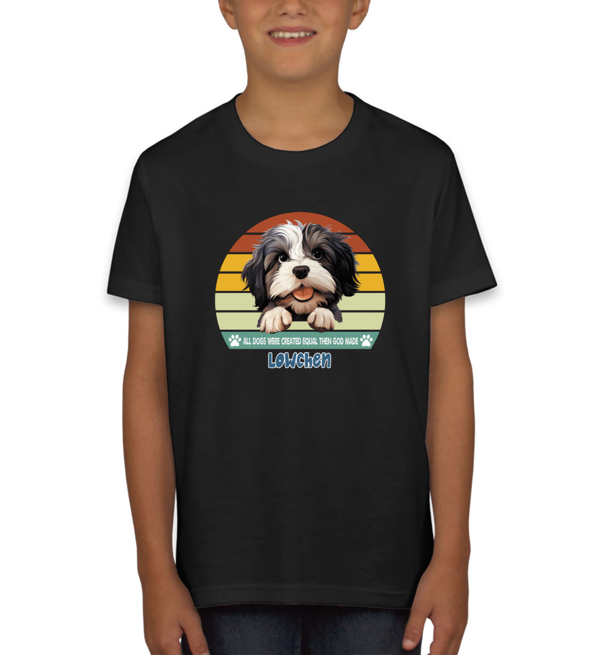All Dogs Were Created Equal Lowchen Youth T-shirt