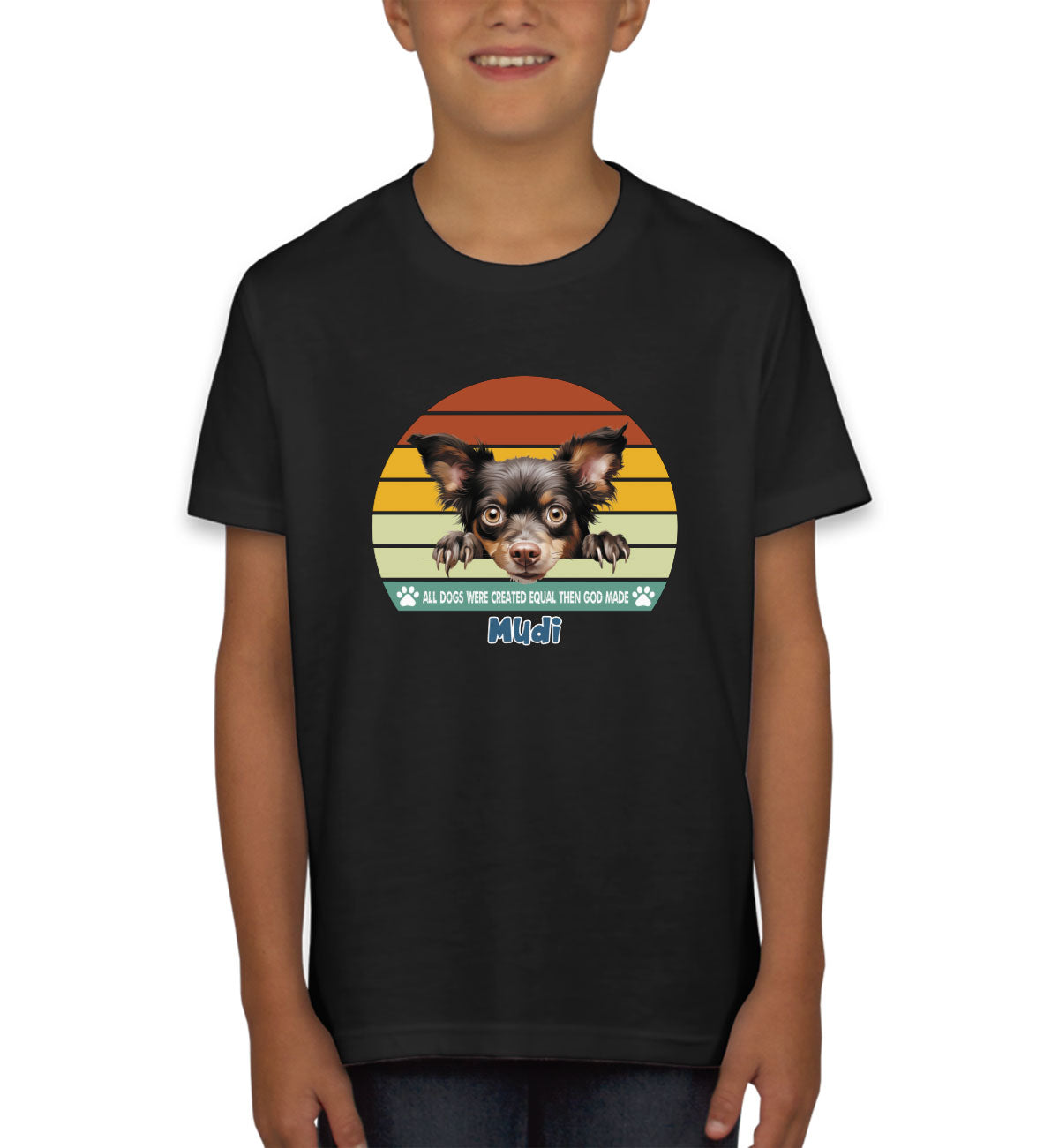 All Dogs Were Created Equal Mudi Youth T-shirt